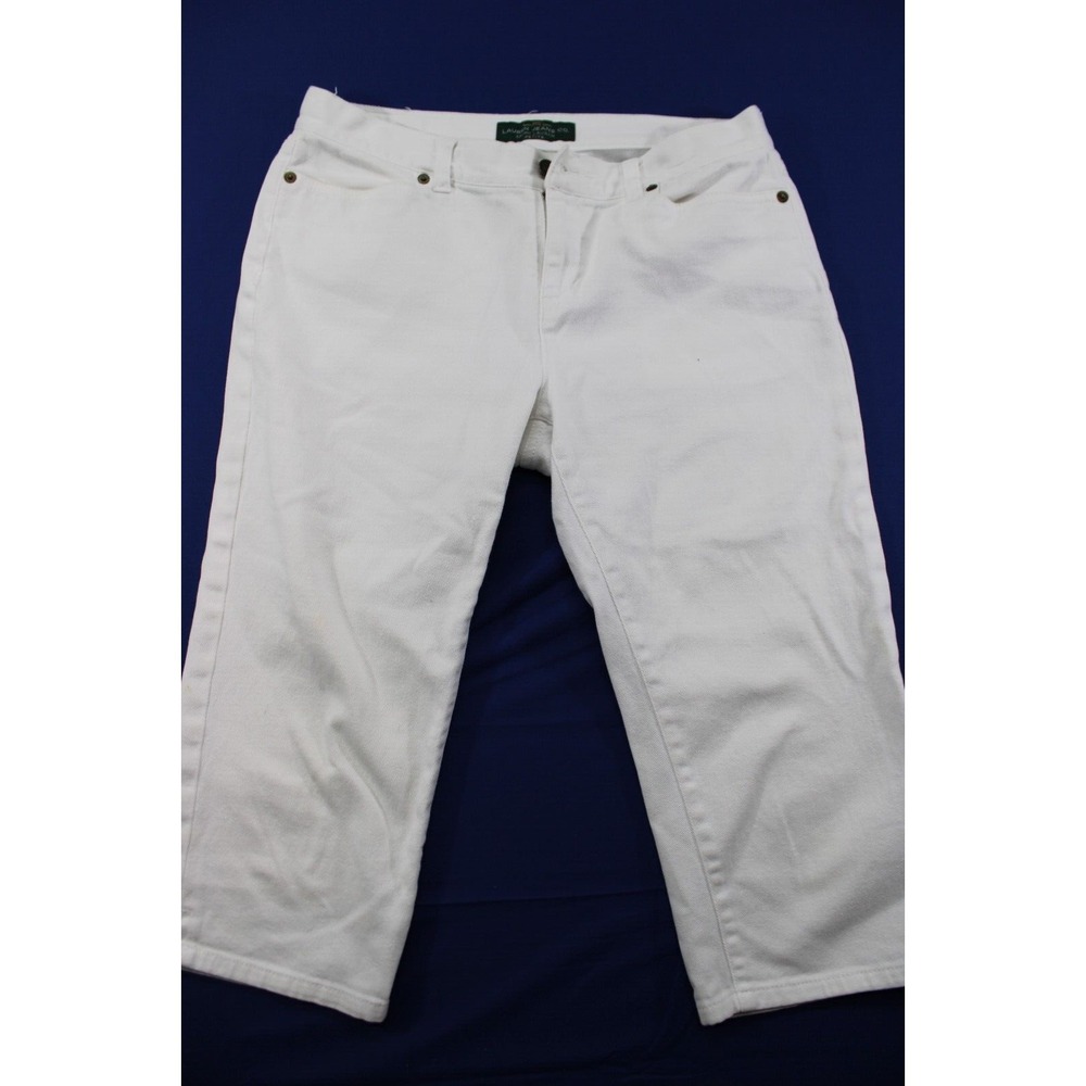 Lauren‎ Ralph Lauren Jeans Petite Capris White Size 12/13